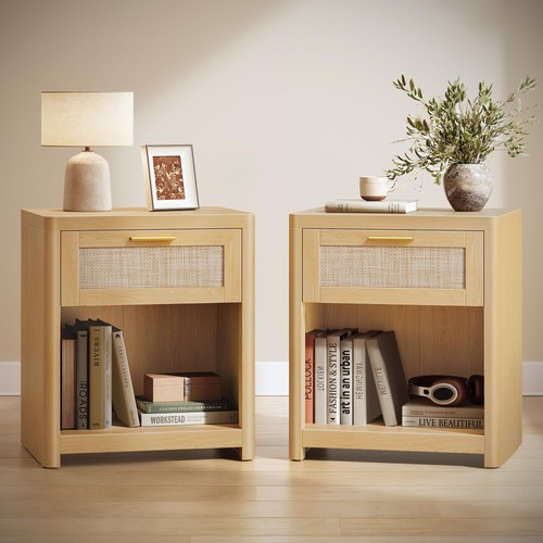 Boho nightstands rattan - boho,